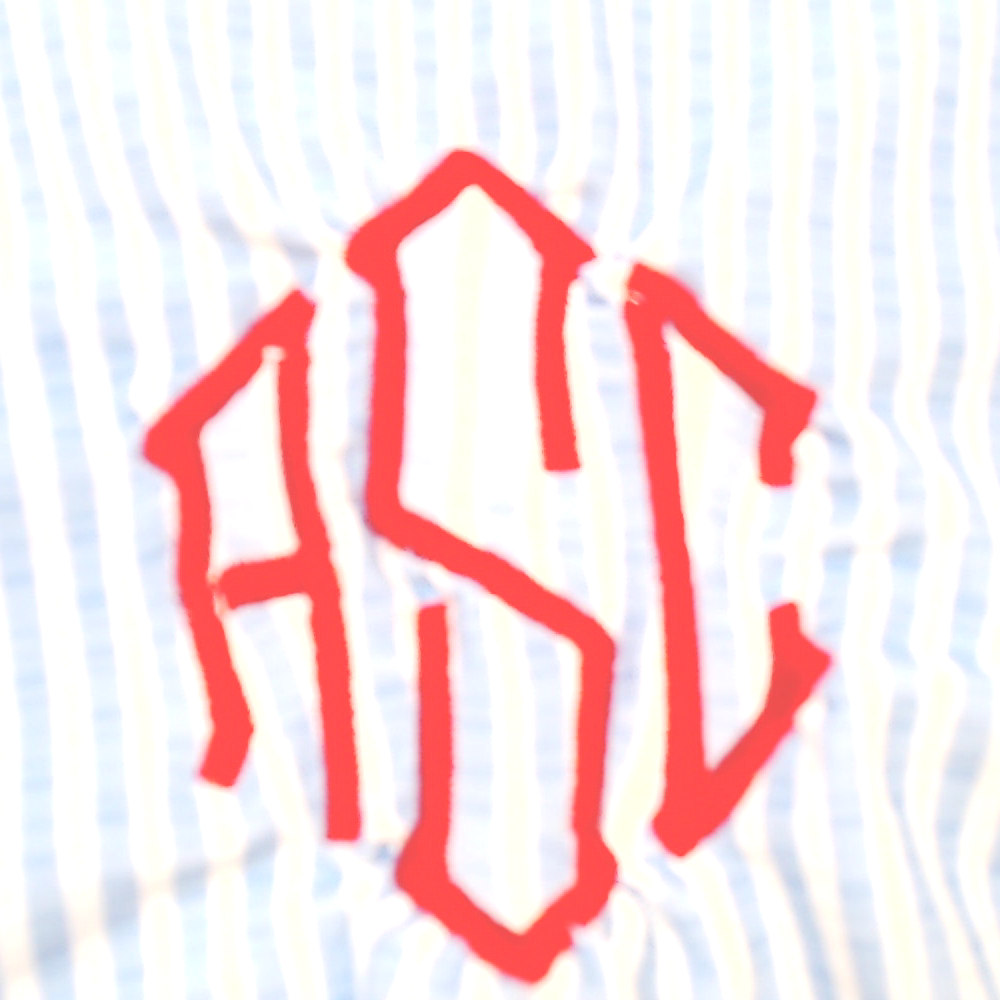 BLOOPER SWIM: Monogrammed Ruched Tankini