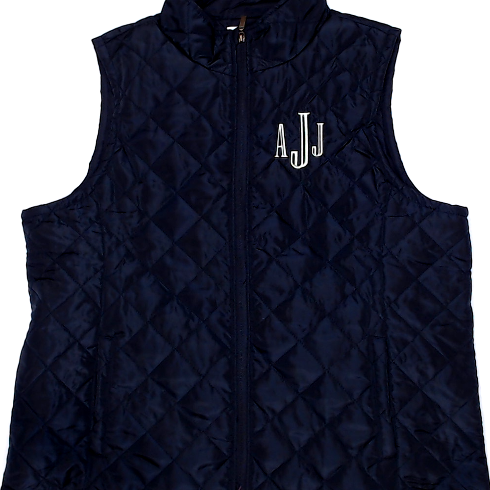 BLOOPER CLOTHING: Monogrammed Puffer Vest