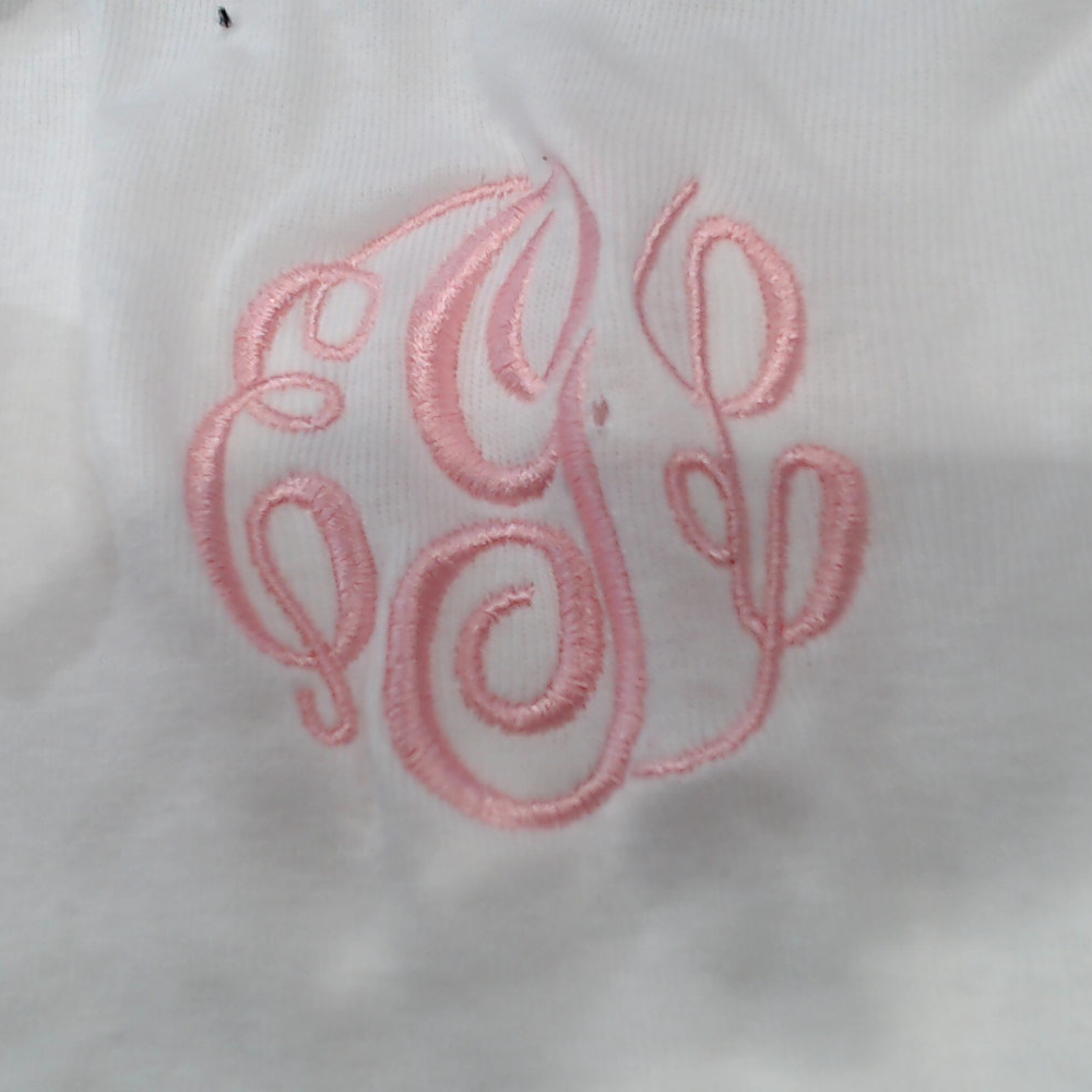 BLOOPER KIDS: Monogrammed Flutter Sleeve Bodysuit