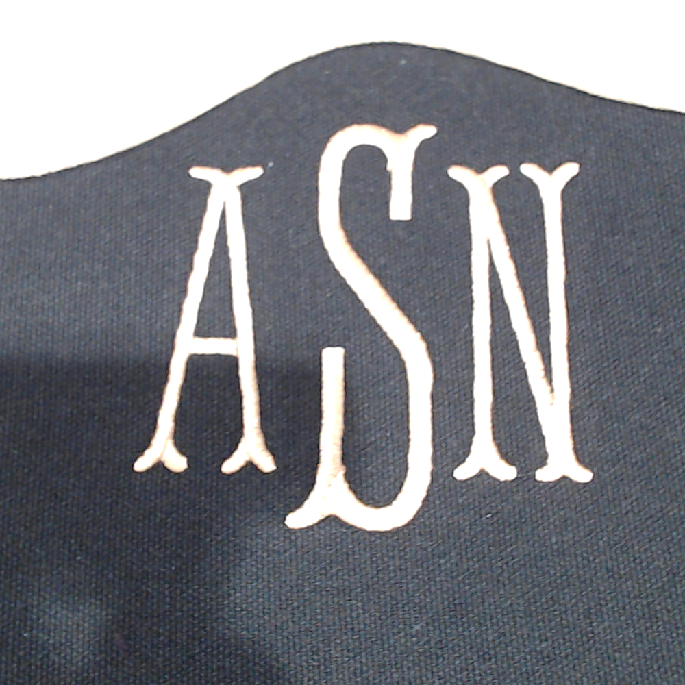 BLOOPER BAG: Monogrammed Wavy Top Weekender