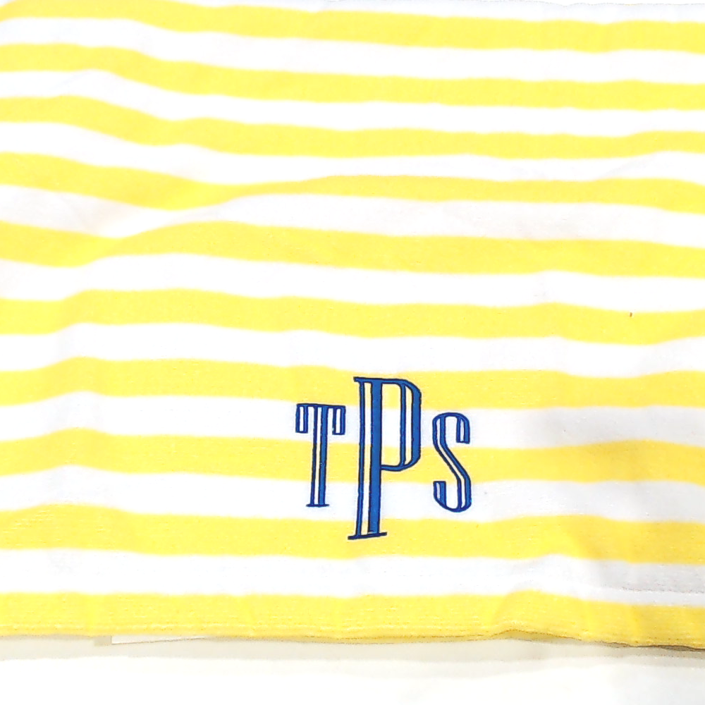 BLOOPER SWIM: Monogrammed  Beach Towel