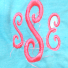 BLOOPER CLOTHING: Monogrammed Scalloped Tank Top