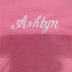 BLOOPER KIDS: Monogrammed Girls Flutter Sleeve Dress
