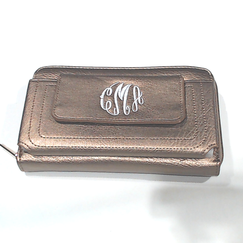 BLOOPER BAG: Monogrammed Phone Wallet Wristlet