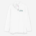 zeta tau alpha pullover sweatshirt in white