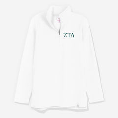 zeta tau alpha pullover sweatshirt in white