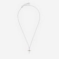 Cable Cross Necklace