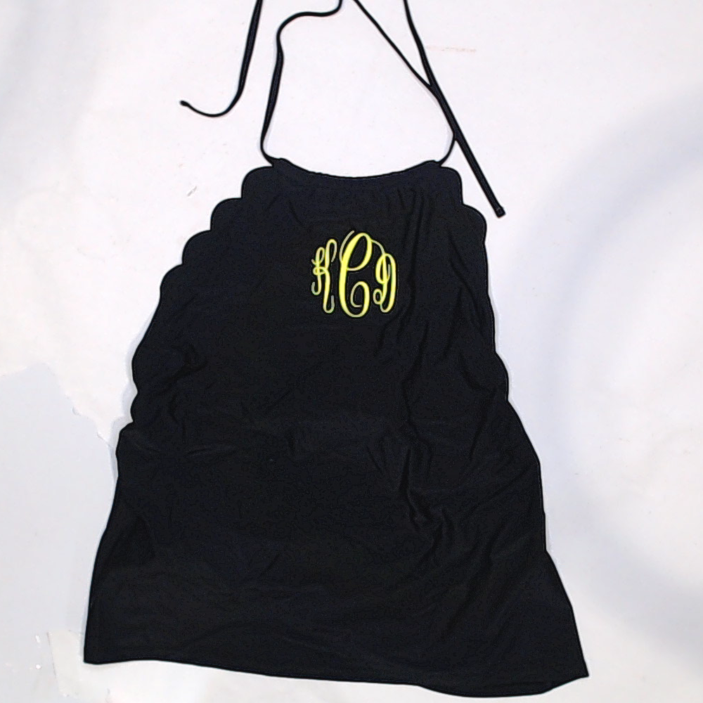 BLOOPER SWIM: Monogrammed High Neck Tankini