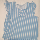 BLOOPER CLOTHING: Monogrammed Ruffle Pajama Top