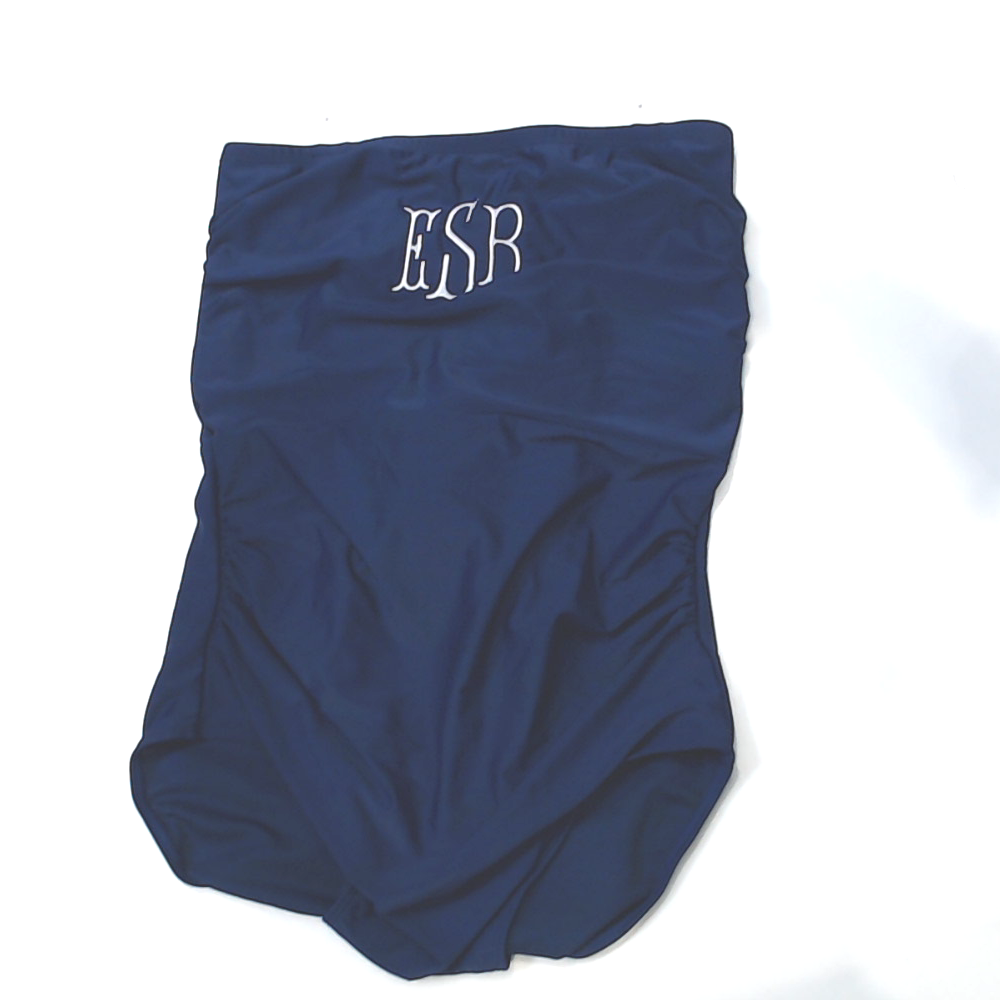 BLOOPER SWIM: Monogrammed One Piece Bathing Suit