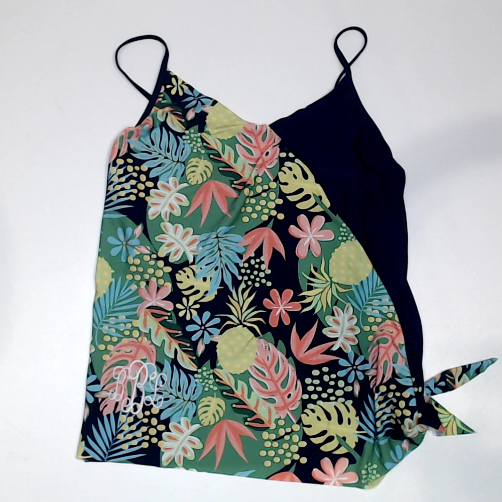 BLOOPER SWIM: Monogrammed Ruched Tankini