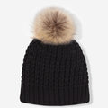 Chunky Knit Beanie in Black