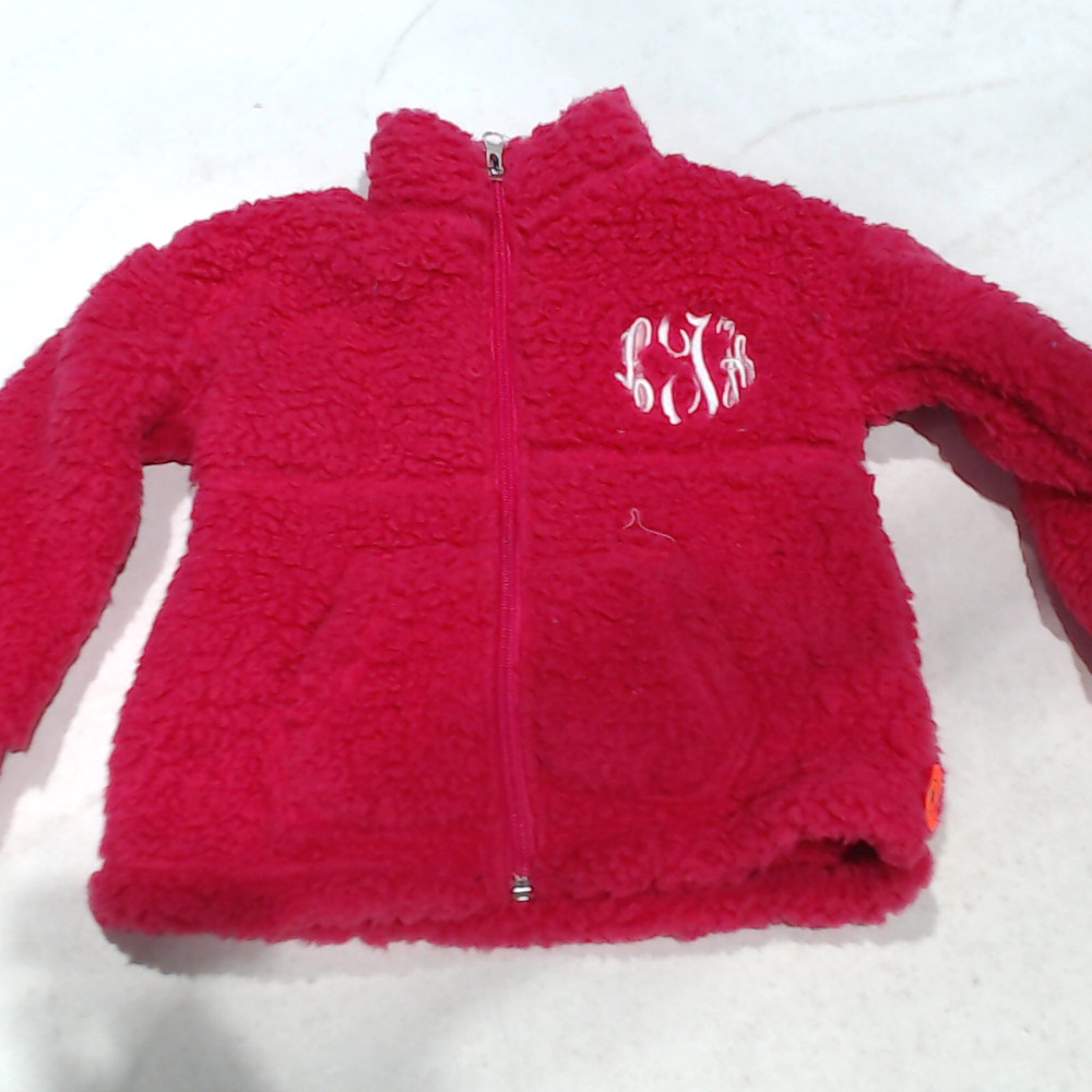 BLOOPER KIDS: Monogrammed Kids Sherpa Jacket