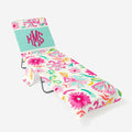 Monogrammed Chair Cover in Painted Petals