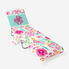 Monogrammed Chair Cover | Painted Petals