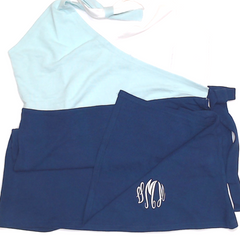 BLOOPER SWIM: Monogrammed Wrap Cover  Up
