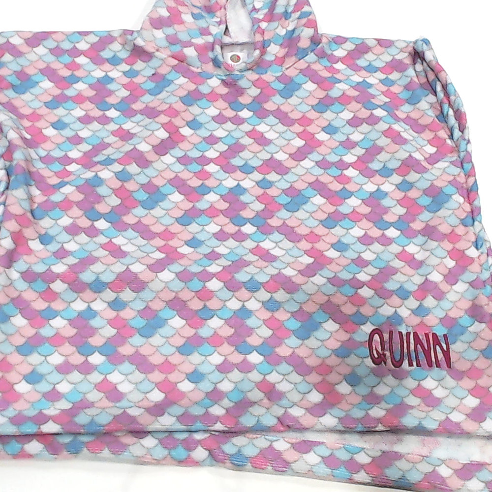 BLOOPER KIDS: Monogrammed Toddler Hooded Towel Poncho