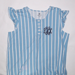 BLOOPER CLOTHING: Monogrammed Ruffle Top