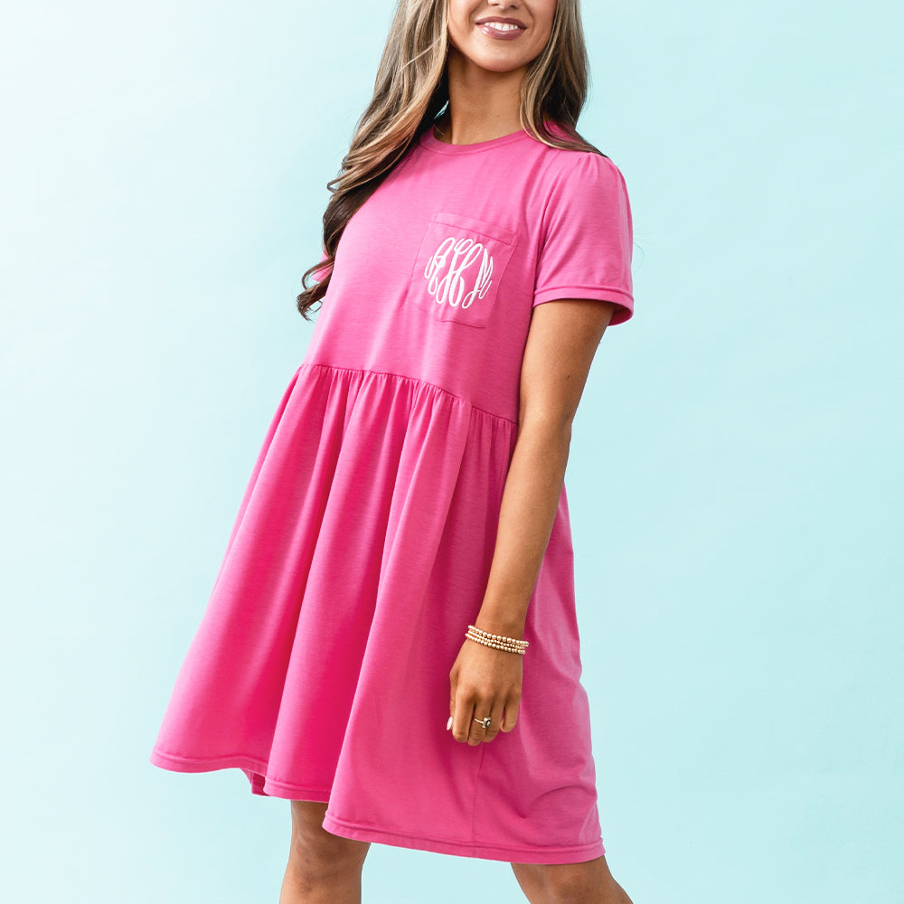 monogrammed t shirt dress Monogram Jersey T-Shirt Dress