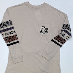 BLOOPER CLOTHING: Monogrammed Long Sleeve Shirt