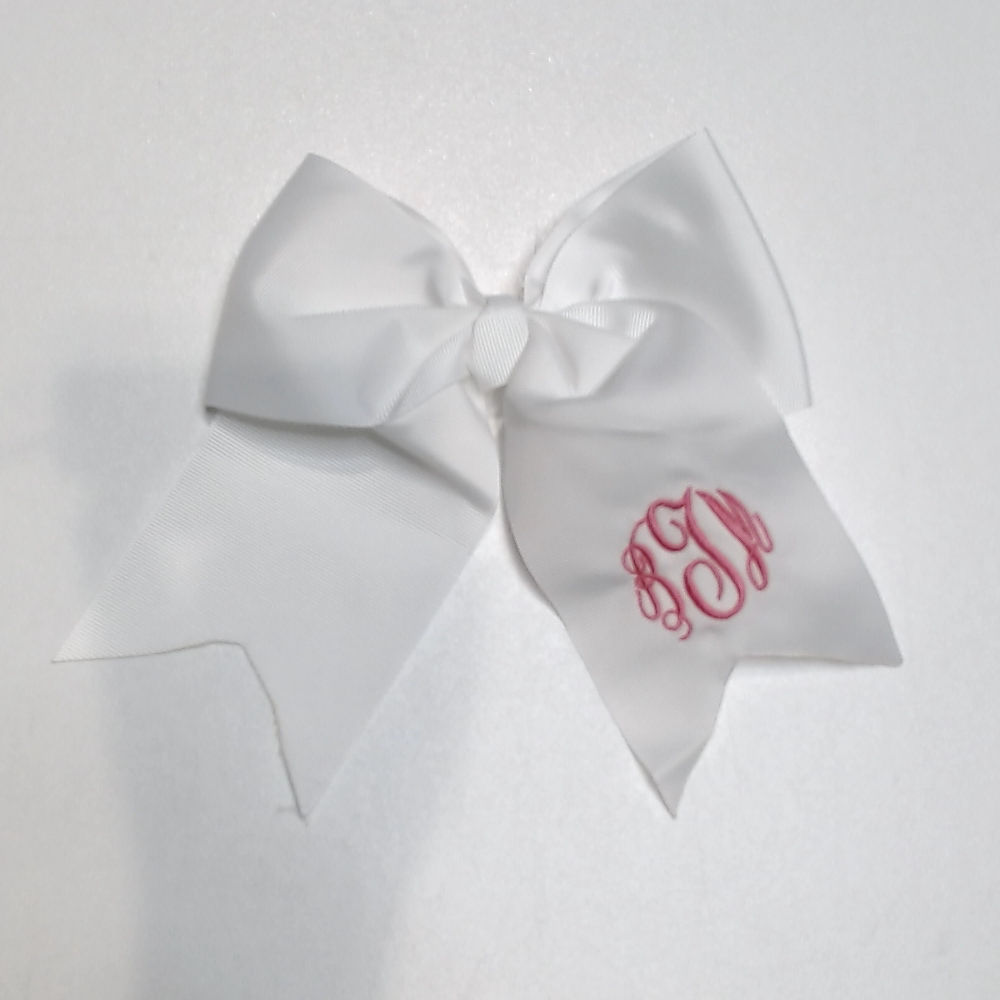 BLOOPER KIDS: Monogrammed Girls Hair Bow