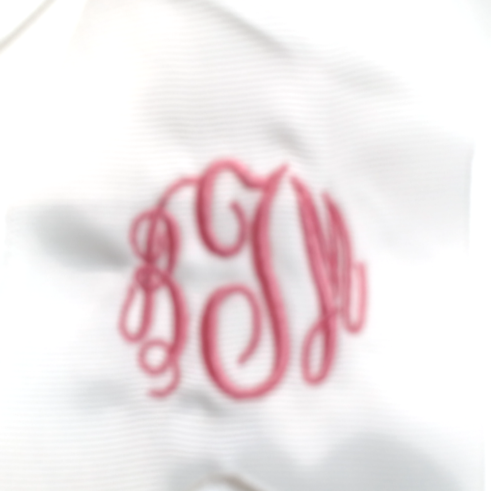 BLOOPER KIDS: Monogrammed Girls Hair Bow