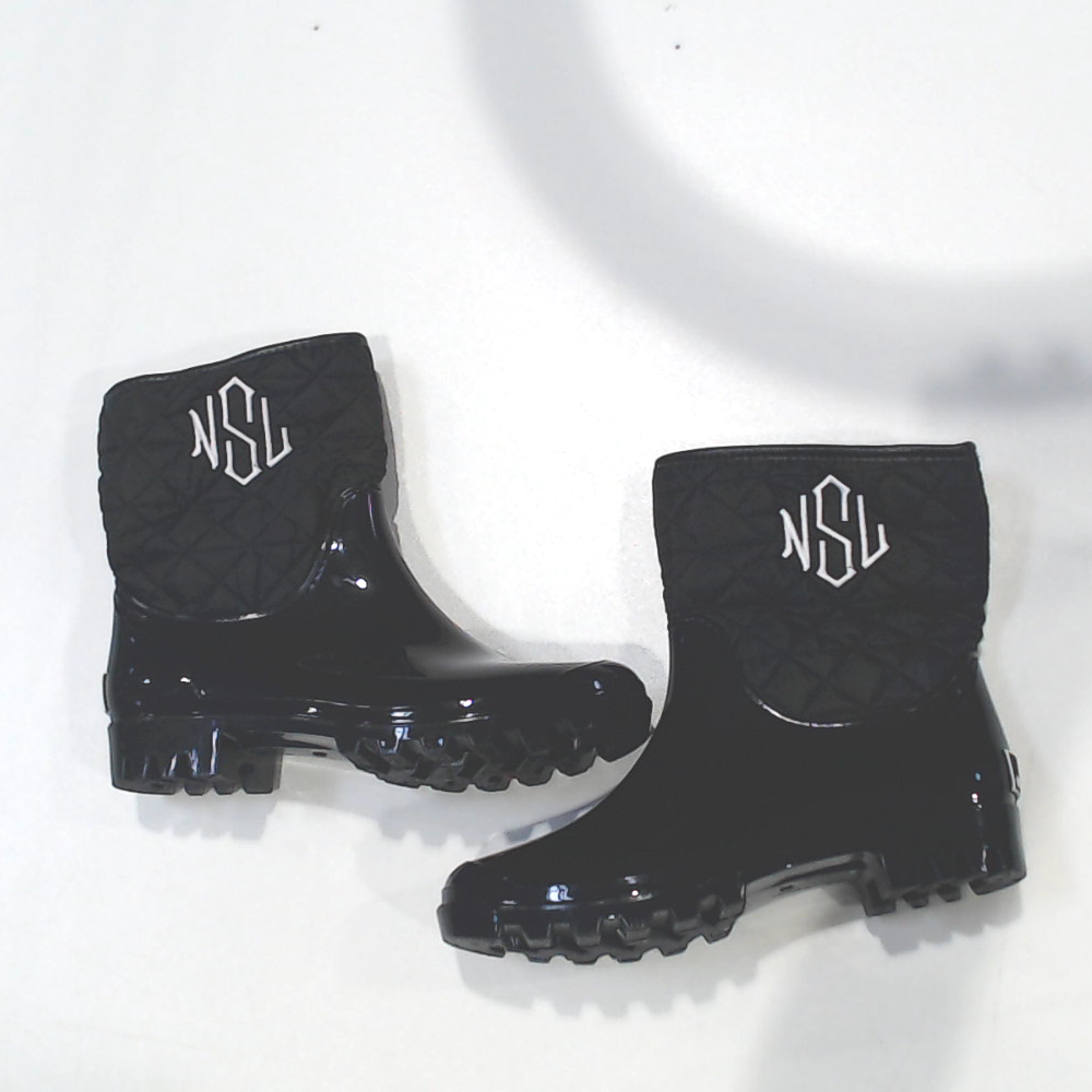 BLOOPER SHOES: Monogrammed Rain Boots