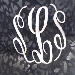 BLOOPER SHOES: Monogrammed Sherpa Tie Booties