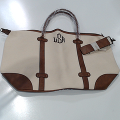 BLOOPER BAG: Monogrammed Vintage Weekender