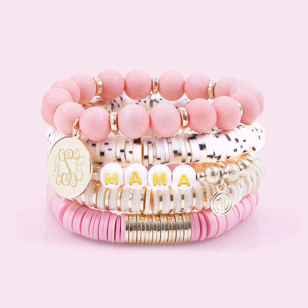 mama bracelet stack for mothers day