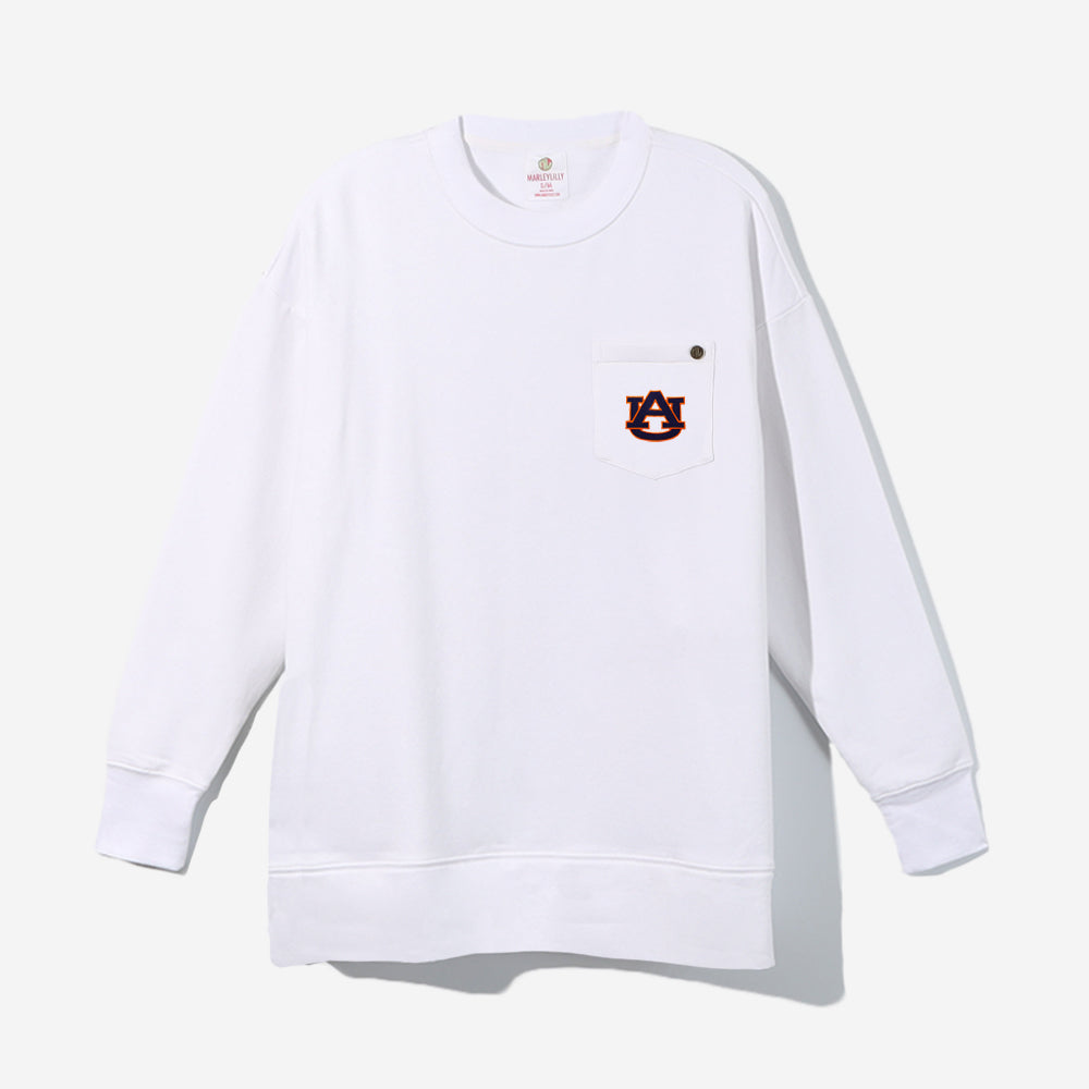 Auburn Tigers Crewneck Sweatshirt in White