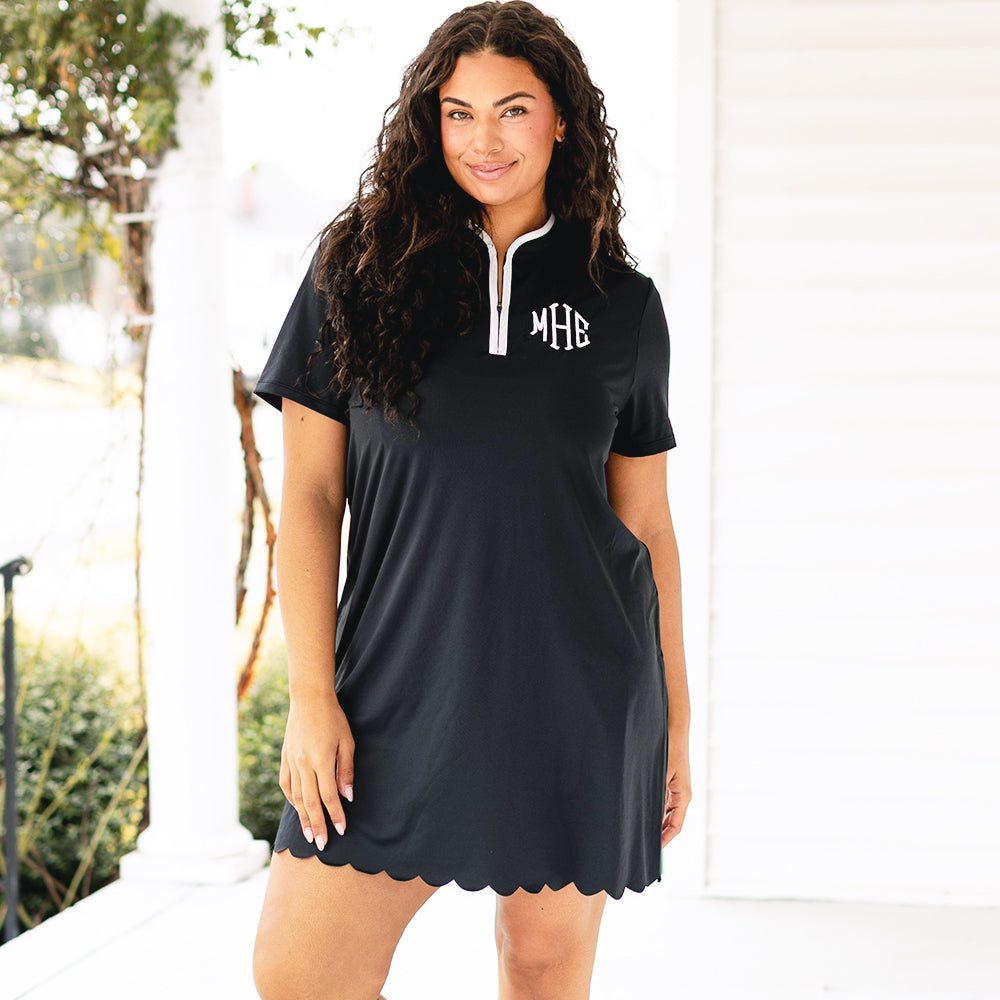 Monogrammed Quarter Zip Dress
