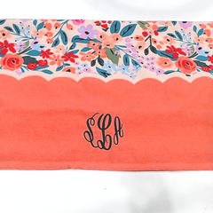 BLOOPER SWIM: Monogrammed Beach Towel