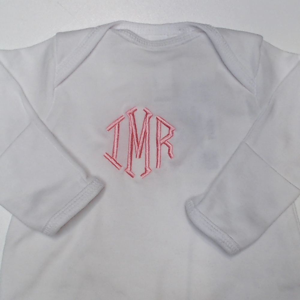 BLOOPER KIDS: Monogrammed Baby Layette Gown