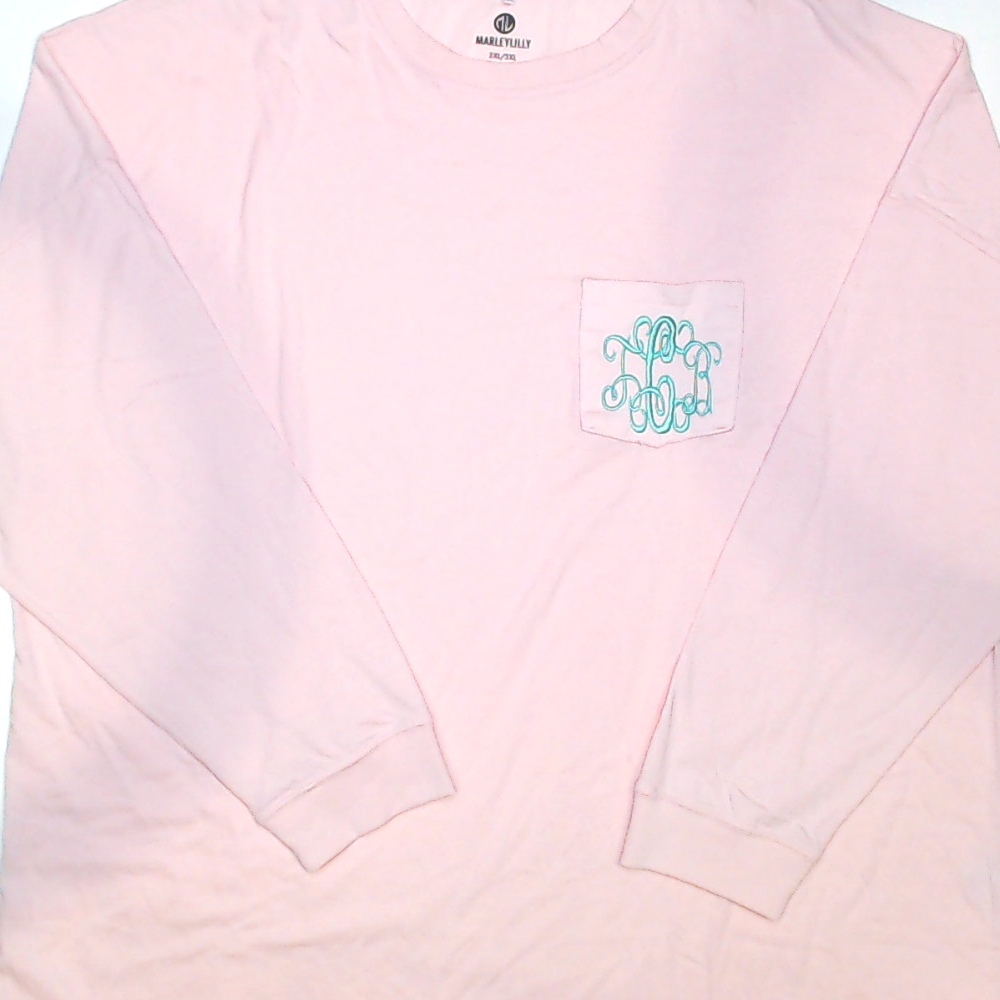 BLOOPER CLOTHING: Monogrammed Long Sleeve Shirt