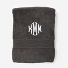 Monogrammed Bath Towel | Charcoal