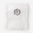 Monogrammed Bath Towel | White