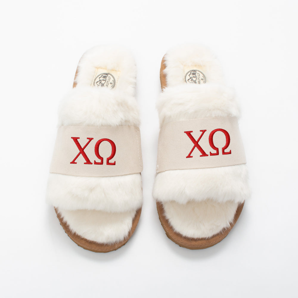 chi omega fuzzy slippers