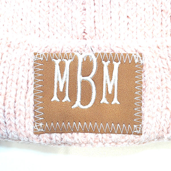 BLOOPER KIDS: Monogrammed Kids Pom Pom Beanie
