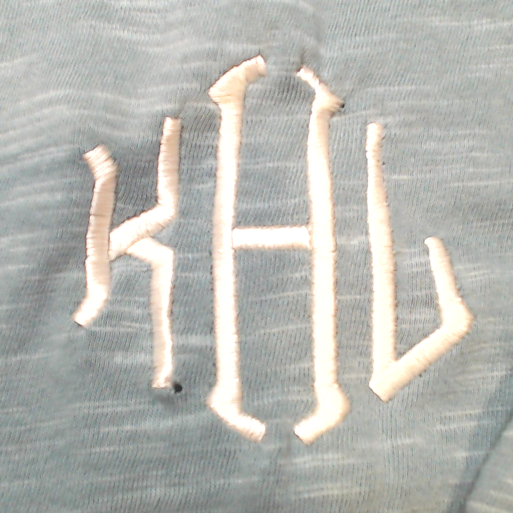 BLOOPER CLOTHING: Monogrammed Henley