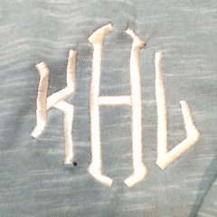 BLOOPER CLOTHING: Monogrammed Henley