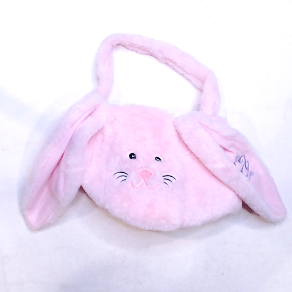 BLOOPER KIDS: Monogrammed Bunny Easter Basket