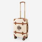 Monogrammed Vintage Carry-On Suitcase | Ivory