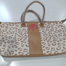 BLOOPER BAG: Monogrammed Leopard Weekender