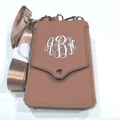 BLOOPER BAG: Monogrammed Phone Crossbody
