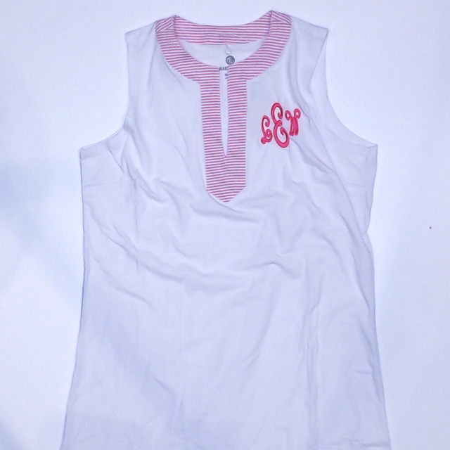 BLOOPER SWIM: Monogrammed Sleeveless Cover Up