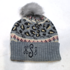 BLOOPER ACCESSORY: Monogrammed Pom Pom Beanie