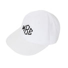 Monogrammed Kids Baseball Hat | White