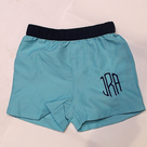 BLOOPER KIDS: Monogrammed Boys Swim Trunks