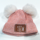 BLOOPER KIDS: Monogrammed Kids Pom Pom Beanie